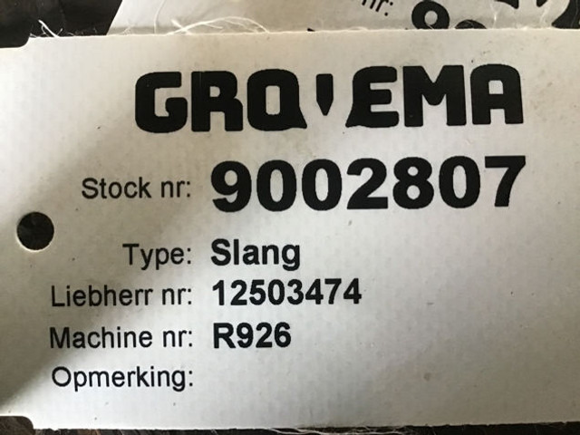 Liebherr A928 / R926 / R930 - Õhutoru: pilt 1 Liebherr A928 / R926 / R930 - Õhutoru: pilt 1