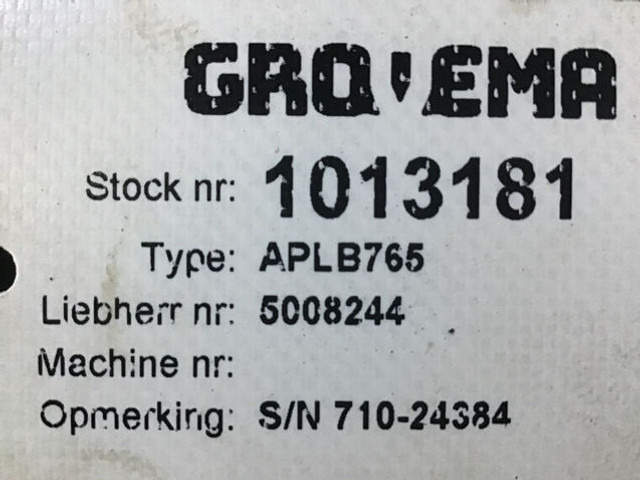 Telg ja varuosad Liebherr APLB765: pilt 6