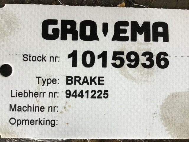 Liebherr Brake Housing - Pidurikettad: pilt 1 Liebherr Brake Housing - Pidurikettad: pilt 1