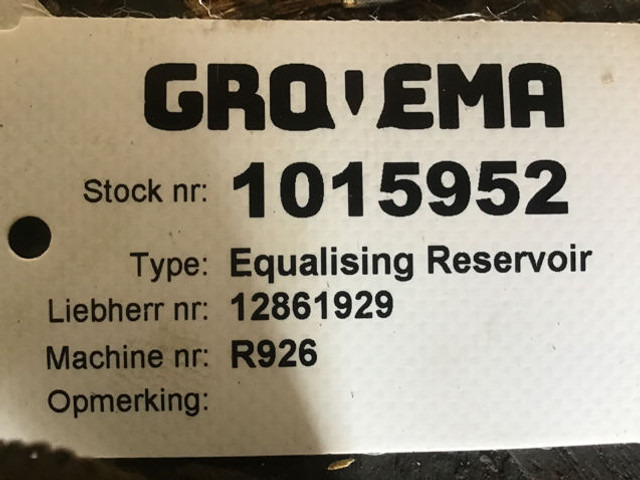 Liebherr Equalising Reservoir - Paisupaak: pilt 5 Liebherr Equalising Reservoir - Paisupaak: pilt 5