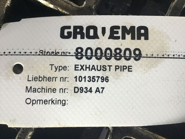 Liebherr Exhaust Pipe - Summuti toru: pilt 2 Liebherr Exhaust Pipe - Summuti toru: pilt 2
