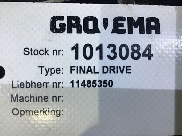 Liebherr Final Drive - Vedrustus: pilt 4 Liebherr Final Drive - Vedrustus: pilt 4