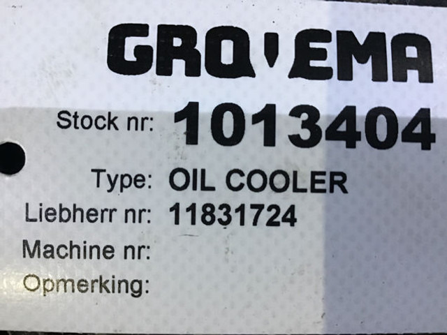 Liebherr Oil Cooler - Õlijahuti: pilt 5 Liebherr Oil Cooler - Õlijahuti: pilt 5
