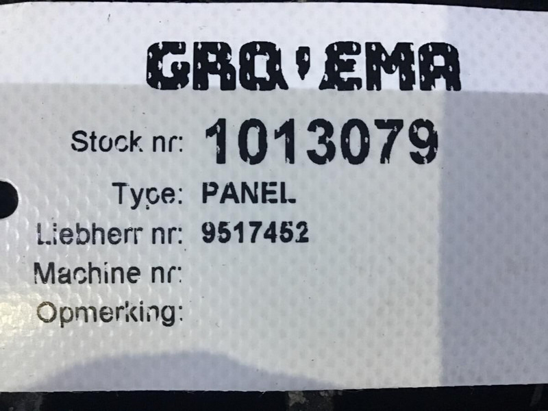 Liebherr Panel - Kaitseraud: pilt 3 Liebherr Panel - Kaitseraud: pilt 3