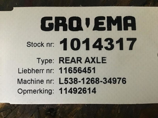 Liebherr Rear Axle - Tagatelg: pilt 3 Liebherr Rear Axle - Tagatelg: pilt 3