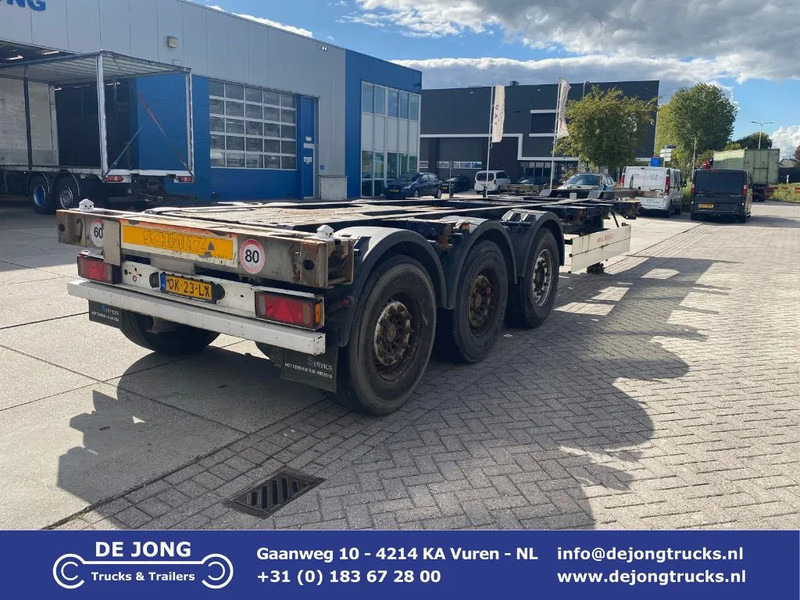 Schmitz Cargobull SCF 24 Chassis / SAF + Disc / 2x Extendable / Lift Axle - Konteinerveduk/ Tõstukiga poolhaagis: pilt 1 Schmitz Cargobull SCF 24 Chassis / SAF + Disc / 2x Extendable / Lift Axle - Konteinerveduk/ Tõstukiga poolhaagis: pilt 1