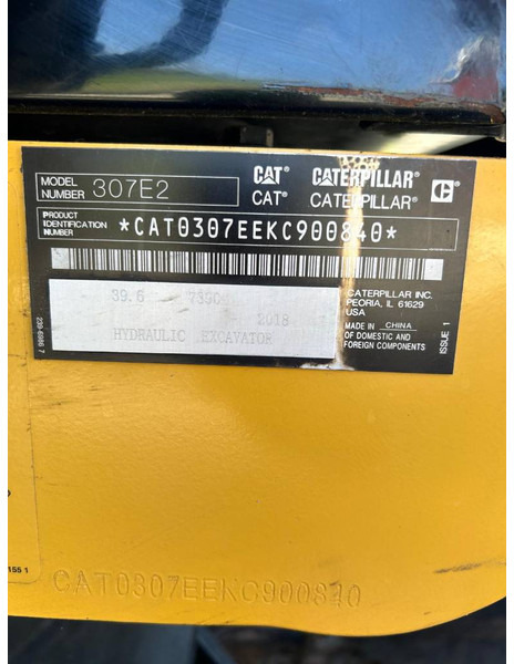 Cat 307E2 - Lintekskavaator: pilt 5 Cat 307E2 - Lintekskavaator: pilt 5