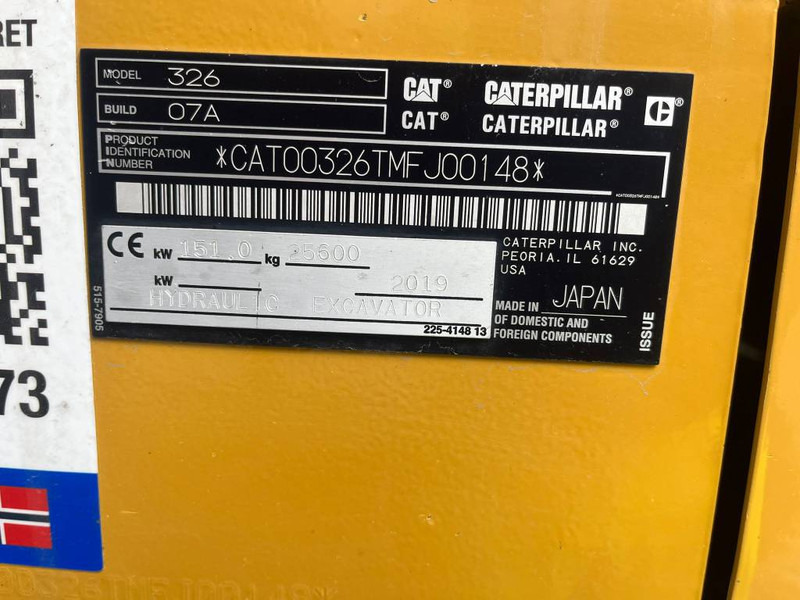 Cat 326 07A Next Gen - Lintekskavaator: pilt 5 Cat 326 07A Next Gen - Lintekskavaator: pilt 5