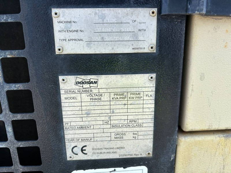 Doosan G 60 - Generaatorikomplekt: pilt 5 Doosan G 60 - Generaatorikomplekt: pilt 5