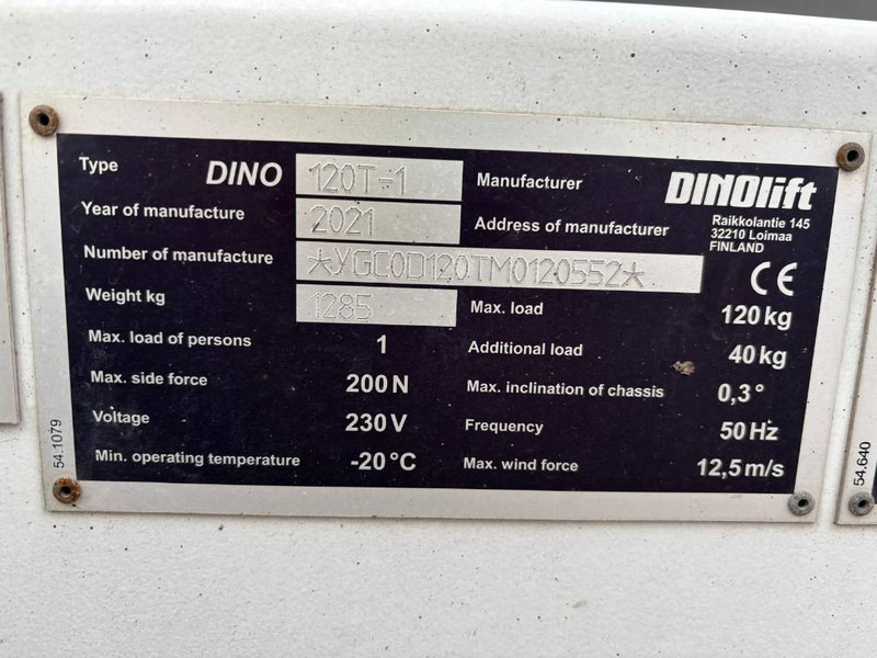 Dinolift 120 T - Haagis: pilt 5 Dinolift 120 T - Haagis: pilt 5