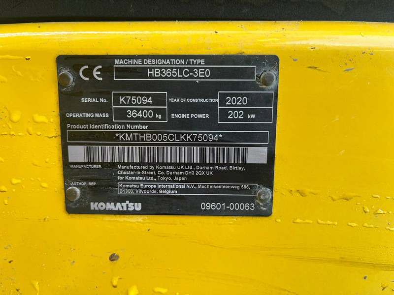 Komatsu HB365LC-3E0 - Lintekskavaator: pilt 5 Komatsu HB365LC-3E0 - Lintekskavaator: pilt 5