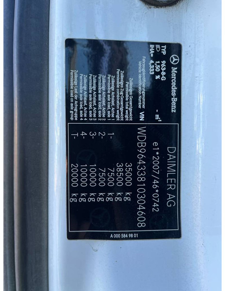 Mercedes-Benz Arocs 3246 - Autobetoonisegisti: pilt 5 Mercedes-Benz Arocs 3246 - Autobetoonisegisti: pilt 5