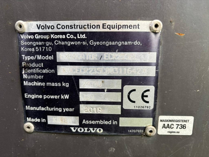 Volvo ECR 235 E - Lintekskavaator: pilt 5 Volvo ECR 235 E - Lintekskavaator: pilt 5