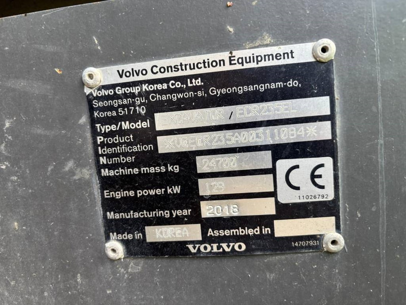 Volvo ECR 235 EL - Lintekskavaator: pilt 5 Volvo ECR 235 EL - Lintekskavaator: pilt 5