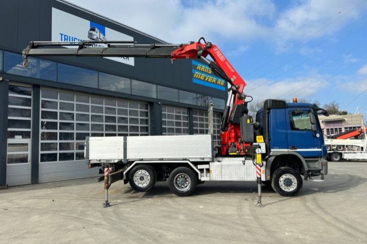 Kraanaga veoauto, Madelveok/ Platvormveok Mercedes-Benz Actros 2648 6x4/4 Fassi455 SZM/Pritsche: pilt 13