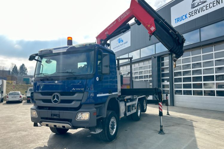 Mercedes-Benz Actros 2648 6x4/4 Fassi455 SZM/Pritsche - Kraanaga veoauto, Madelveok/ Platvormveok: pilt 2 Mercedes-Benz Actros 2648 6x4/4 Fassi455 SZM/Pritsche - Kraanaga veoauto, Madelveok/ Platvormveok: pilt 2