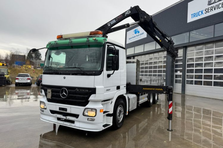 Mercedes-Benz Actros 2651 V8 Hiab 288-5 - Kraanaga veoauto, Madelveok/ Platvormveok: pilt 1 Mercedes-Benz Actros 2651 V8 Hiab 288-5 - Kraanaga veoauto, Madelveok/ Platvormveok: pilt 1
