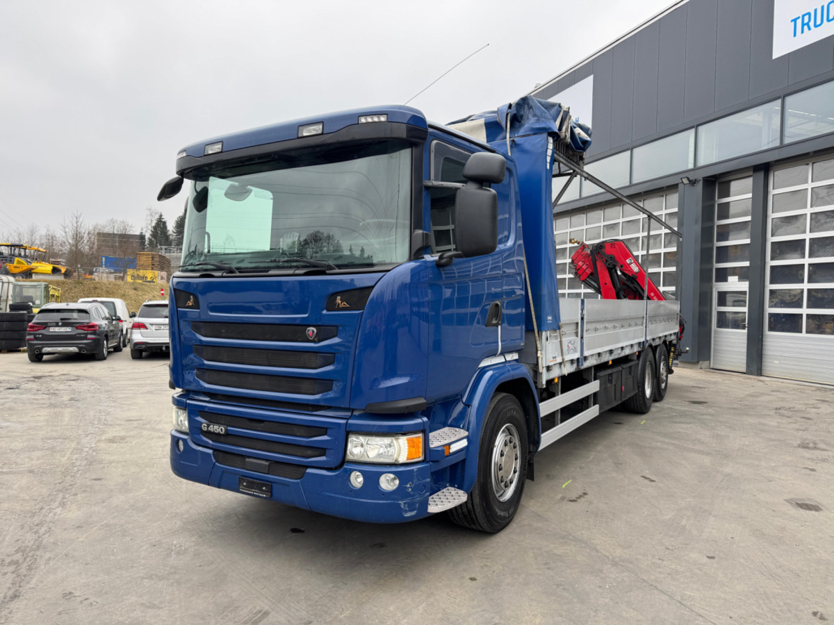 SCANIA G450 6x2 Hiab 122-4 - Kraanaga veoauto: pilt 2 SCANIA G450 6x2 Hiab 122-4 - Kraanaga veoauto: pilt 2