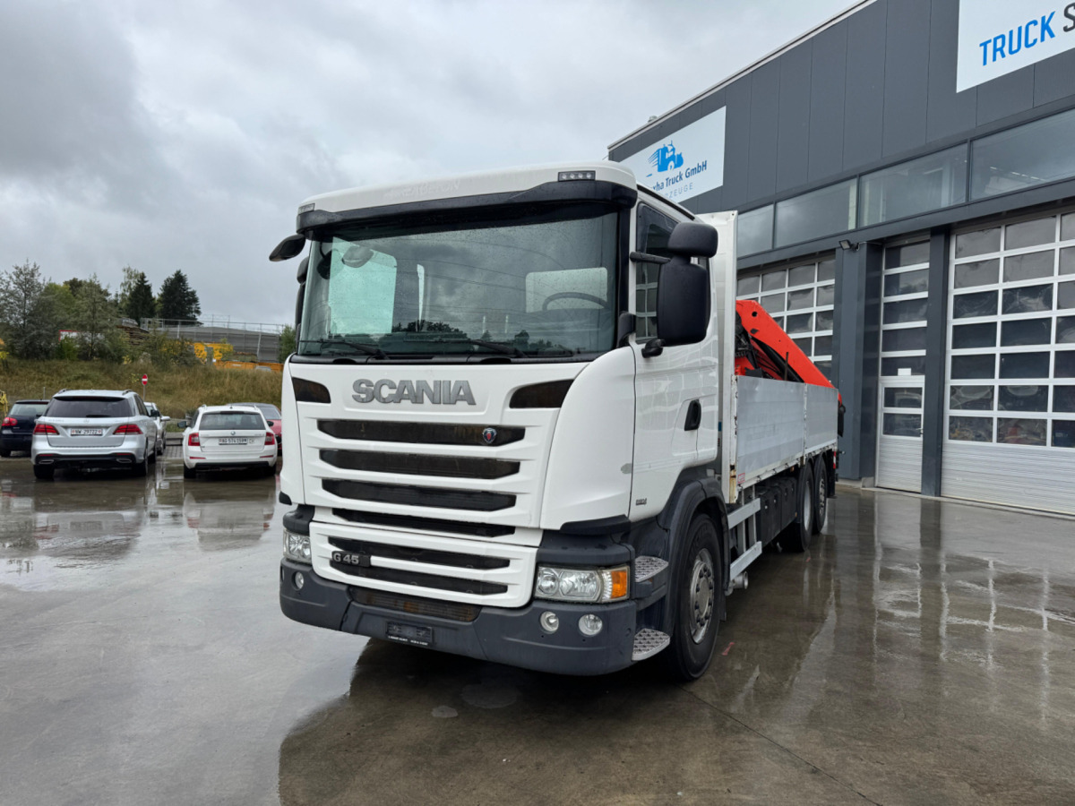 SCANIA G450 6x2 Palfinger 27000-5 - Kraanaga veoauto: pilt 1 SCANIA G450 6x2 Palfinger 27000-5 - Kraanaga veoauto: pilt 1