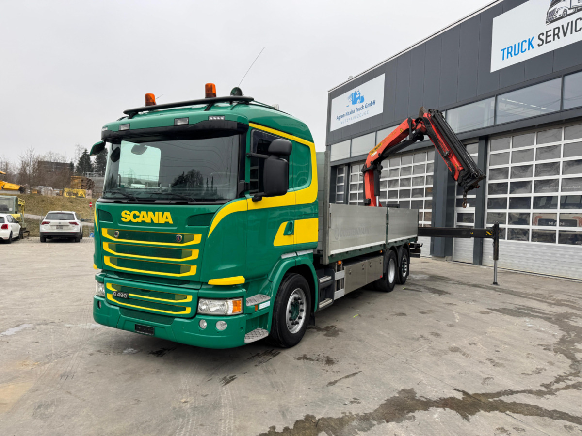 SCANIA G490 6x2 PK22002-4 - Kraanaga veoauto: pilt 1 SCANIA G490 6x2 PK22002-4 - Kraanaga veoauto: pilt 1