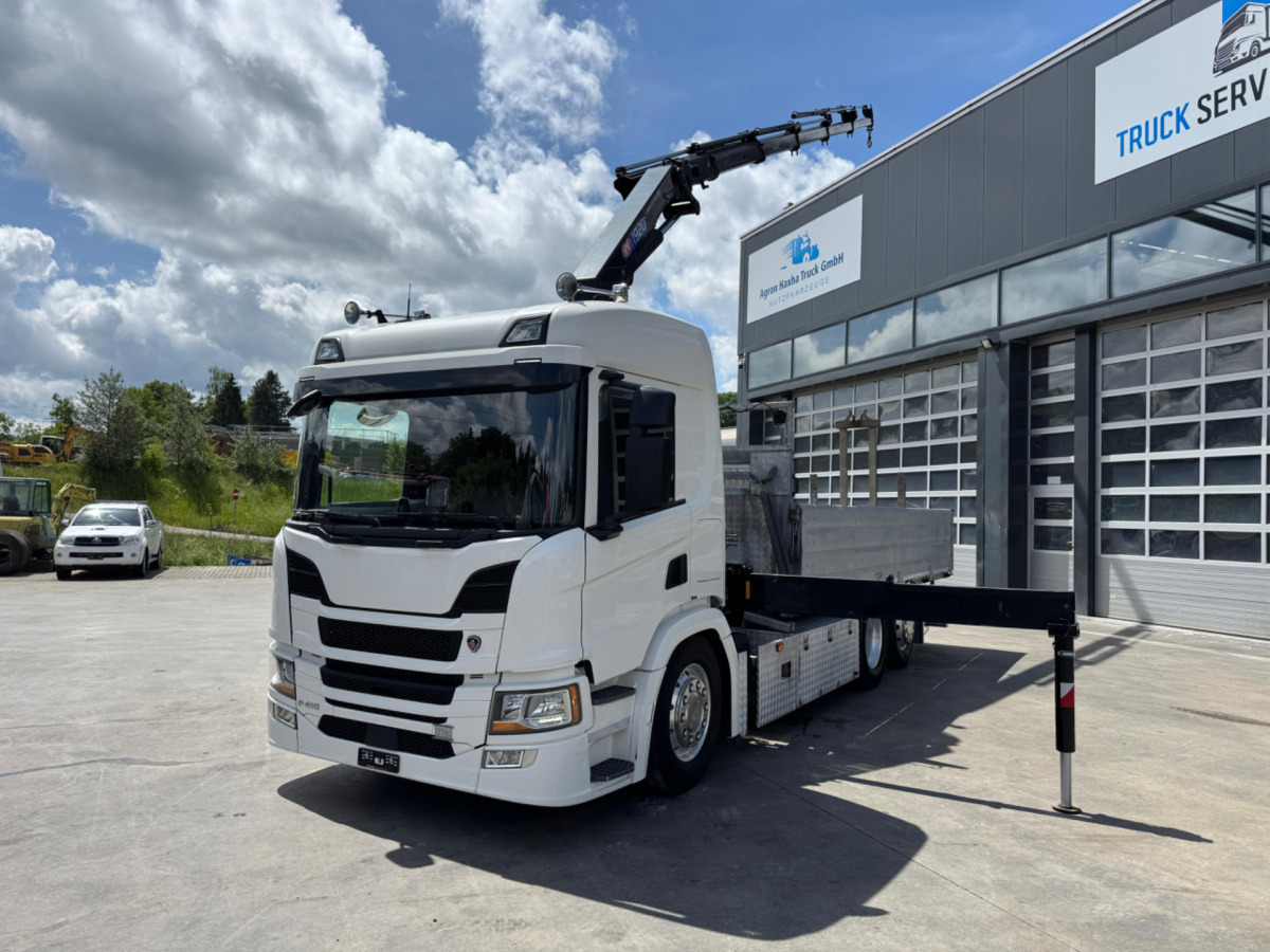 SCANIA P410 6x2 HMF1920-5 - Kraanaga veoauto: pilt 4 SCANIA P410 6x2 HMF1920-5 - Kraanaga veoauto: pilt 4
