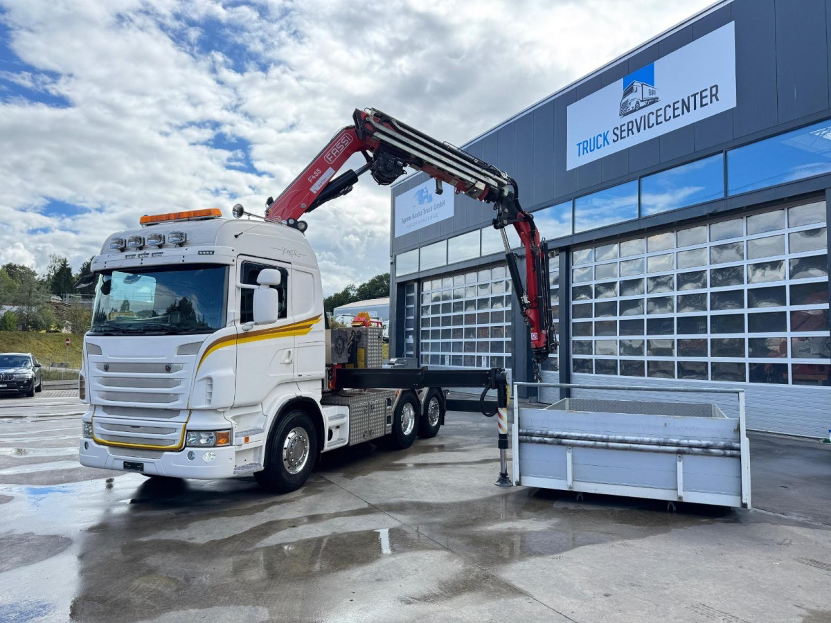SCANIA R480 6x2 SZM/Pritsche Fassi 455 4+4 - Kraanaga veoauto: pilt 1 SCANIA R480 6x2 SZM/Pritsche Fassi 455 4+4 - Kraanaga veoauto: pilt 1