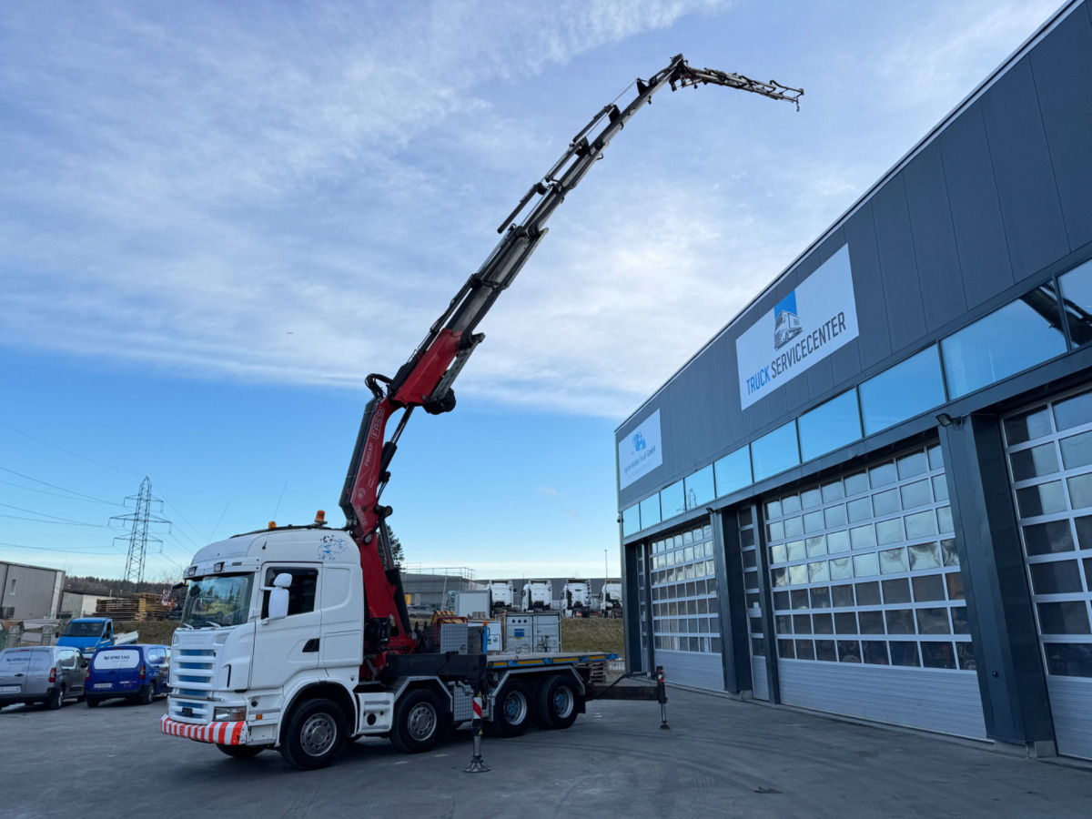 SCANIA R480 8x4 Fassi 660 SZM/Pritsche - Kraanaga veoauto: pilt 2 SCANIA R480 8x4 Fassi 660 SZM/Pritsche - Kraanaga veoauto: pilt 2