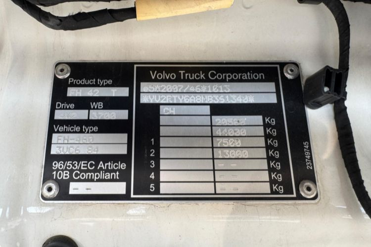 Sadulveok Volvo FH-460 4x2 Retarder C1340: pilt 13