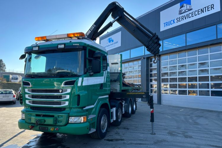 Scania R480 8x4 SWS SZM/Kran/Pritsche - Kraanaga veoauto: pilt 2 Scania R480 8x4 SWS SZM/Kran/Pritsche - Kraanaga veoauto: pilt 2