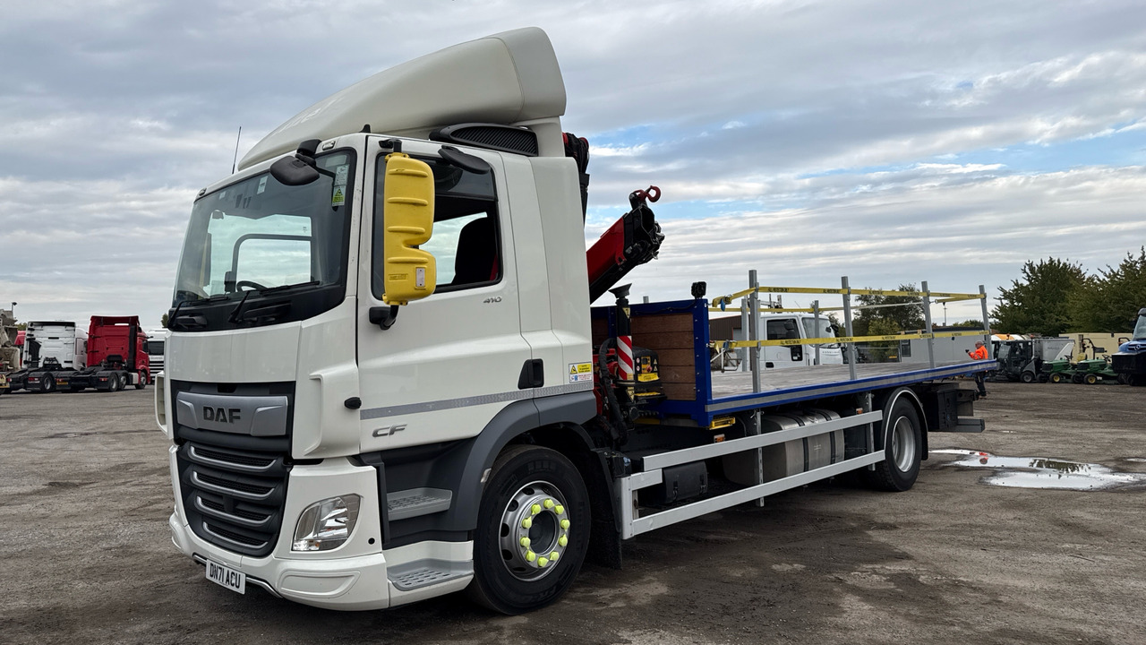 DAF CF 410 - Madelveok/ Platvormveok, Kraanaga veoauto: pilt 2 DAF CF 410 - Madelveok/ Platvormveok, Kraanaga veoauto: pilt 2