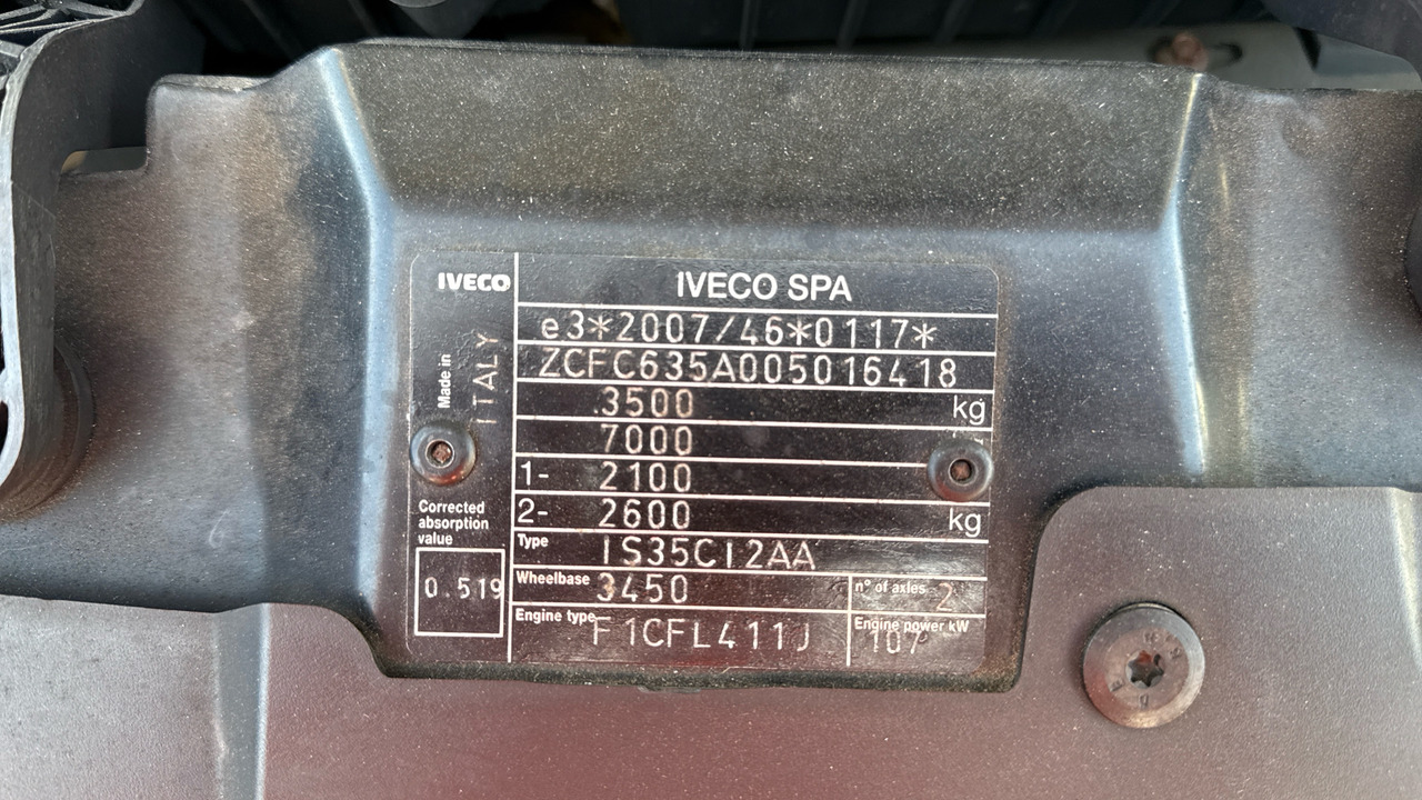 Tarbesõiduk kallur Iveco Daily 35-150 3450 WB: pilt 12 Tarbesõiduk kallur Iveco Daily 35-150 3450 WB: pilt 12