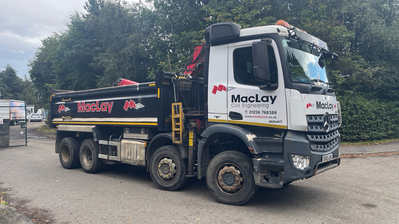 MERCEDES-BENZ AROCS 3240 - Kallurauto, Kraanaga veoauto: pilt 1 MERCEDES-BENZ AROCS 3240 - Kallurauto, Kraanaga veoauto: pilt 1