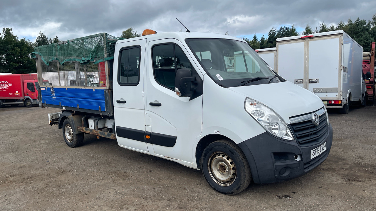Vauxhall Movano 2.3 CDTI BiTurbo ecoFLEX H1 Crew Cab Tipper 136ps - Tarbesõiduk kallur: pilt 1 Vauxhall Movano 2.3 CDTI BiTurbo ecoFLEX H1 Crew Cab Tipper 136ps - Tarbesõiduk kallur: pilt 1