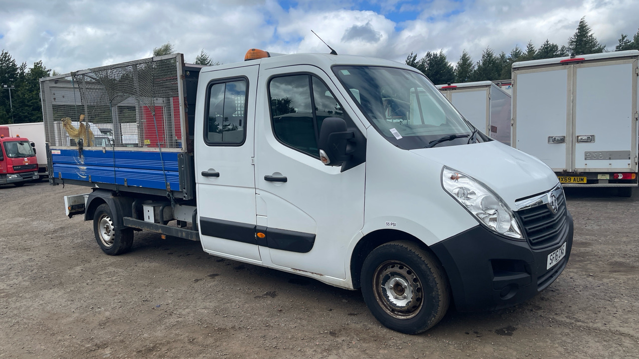 Vauxhall Movano 2.3 CDTI BiTurbo ecoFLEX H1 Crew Cab Tipper 136ps - Tarbesõiduk kallur: pilt 1 Vauxhall Movano 2.3 CDTI BiTurbo ecoFLEX H1 Crew Cab Tipper 136ps - Tarbesõiduk kallur: pilt 1