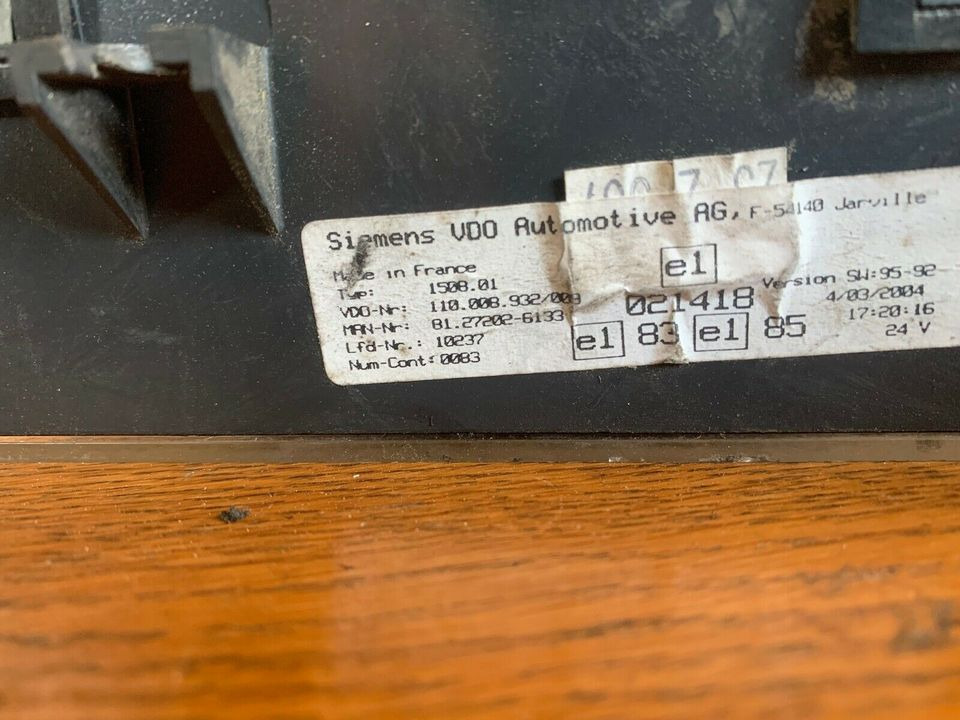 MAN Kombiinstrument Tacho 81272026133 - Armatuurlaud - Veoauto: pilt 2 MAN Kombiinstrument Tacho 81272026133 - Armatuurlaud - Veoauto: pilt 2