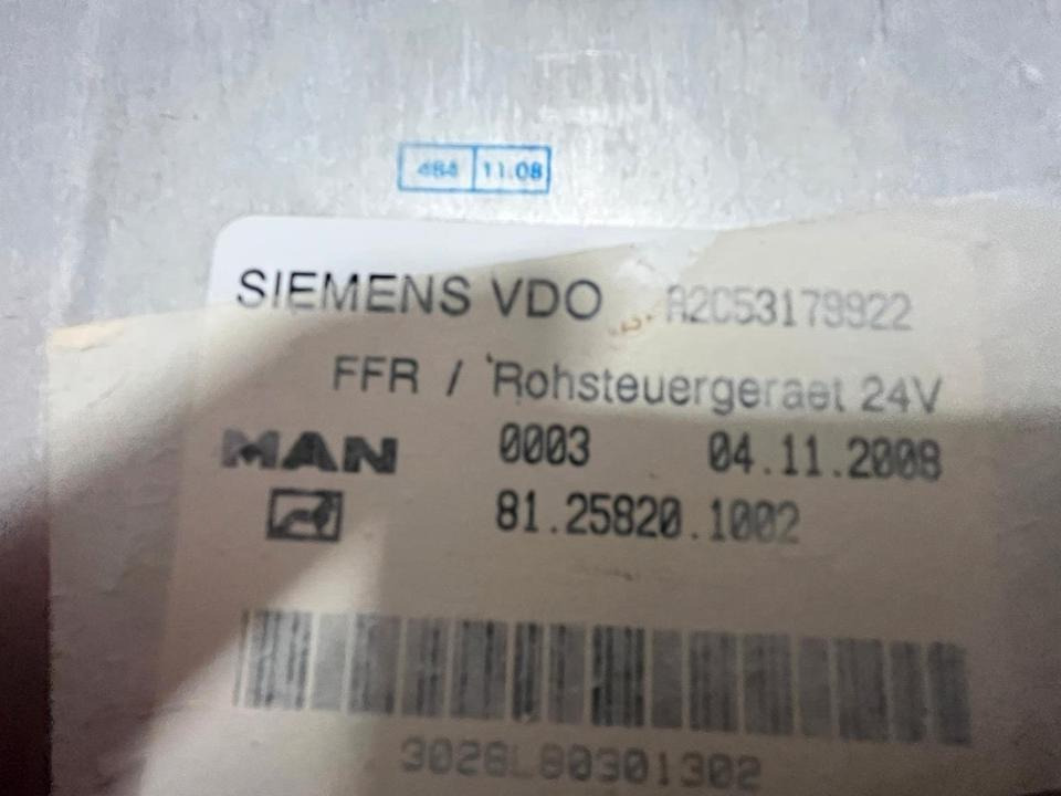 MAN SIEMENS VDO FFR Rohsteuergerät 81.25820.1002 - Mootori juhtimisseade - Veoauto: pilt 2 MAN SIEMENS VDO FFR Rohsteuergerät 81.25820.1002 - Mootori juhtimisseade - Veoauto: pilt 2
