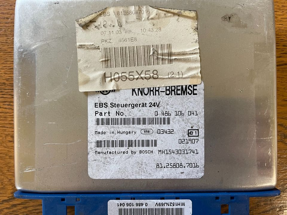MAN TGX TGL Knorr-Bremse EBS Elektronik 81258087016 - Mootori juhtimisseade - Veoauto: pilt 2 MAN TGX TGL Knorr-Bremse EBS Elektronik 81258087016 - Mootori juhtimisseade - Veoauto: pilt 2