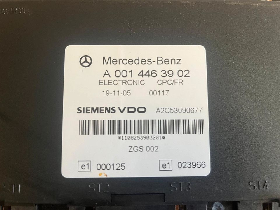 Mercedes Siemens VDO Elektronik CPC/FR Steuergerät A0014463902 - Varuosa: pilt 3 Mercedes Siemens VDO Elektronik CPC/FR Steuergerät A0014463902 - Varuosa: pilt 3