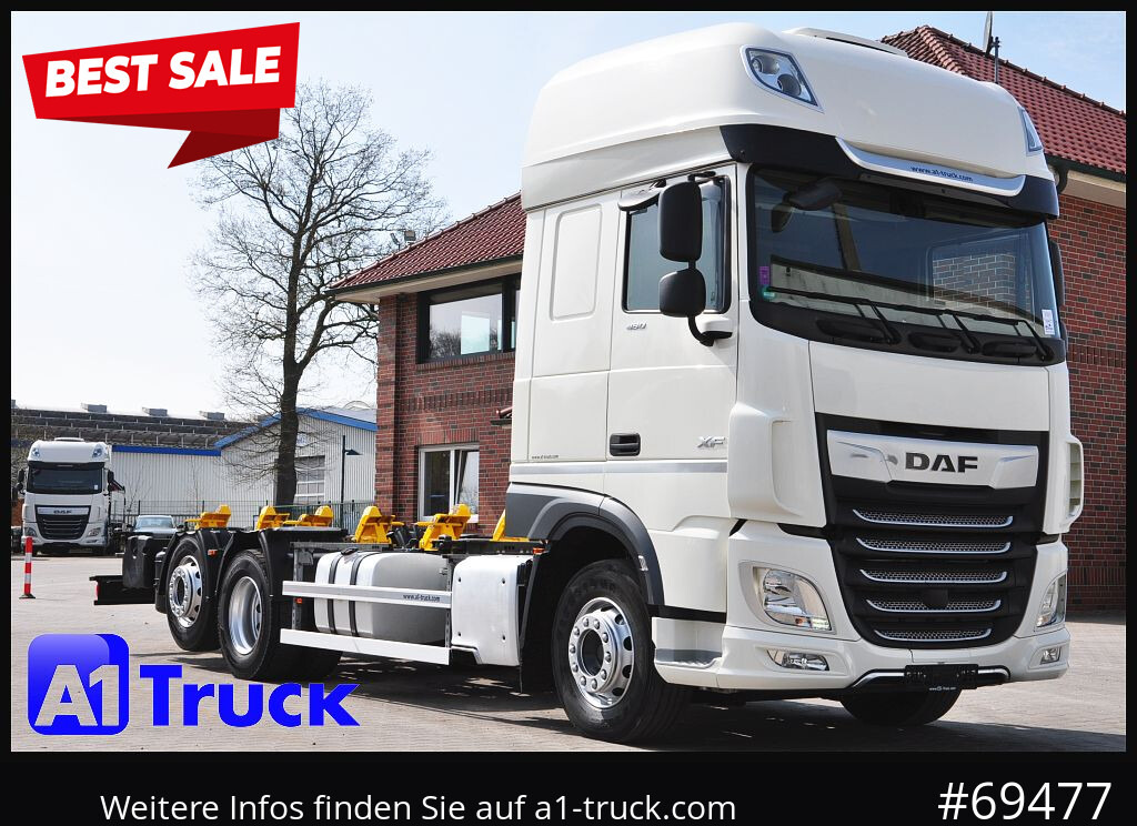 DAF XF 480 Intarder, Multiwechsler 2x AHK - Konteinerveduk/ Tõstukiga veoauto: pilt 1 DAF XF 480 Intarder, Multiwechsler 2x AHK - Konteinerveduk/ Tõstukiga veoauto: pilt 1