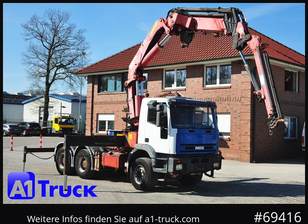 IVECO 420 6x4, HMF3722 Jib Funk Seilwinde, - Kraanaga veoauto: pilt 1 IVECO 420 6x4, HMF3722 Jib Funk Seilwinde, - Kraanaga veoauto: pilt 1