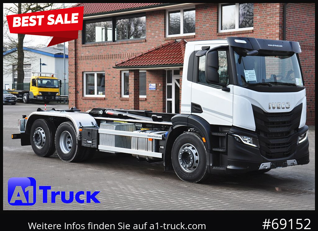 IVECO X-Way AD 420 Hiab 21S59 Lenk- Liftachse, - Konkstõstukiga veoauto: pilt 1 IVECO X-Way AD 420 Hiab 21S59 Lenk- Liftachse, - Konkstõstukiga veoauto: pilt 1