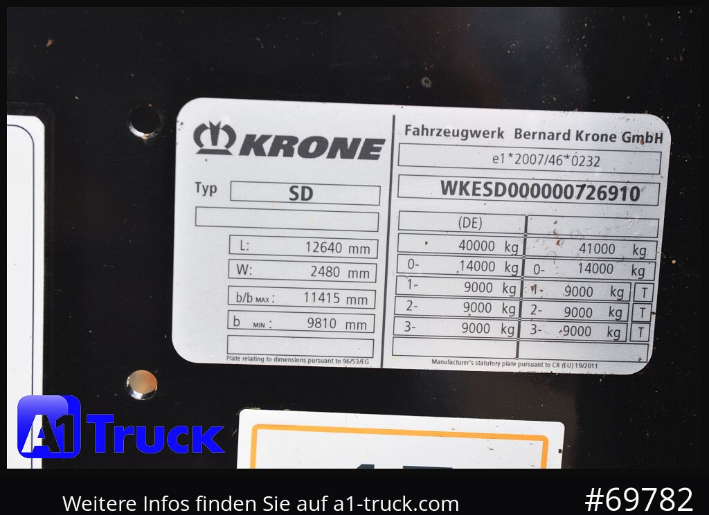 KRONE SDC, Containerchassis, 2x20/30/40 - Konteinerveduk/ Tõstukiga poolhaagis: pilt 5 KRONE SDC, Containerchassis, 2x20/30/40 - Konteinerveduk/ Tõstukiga poolhaagis: pilt 5