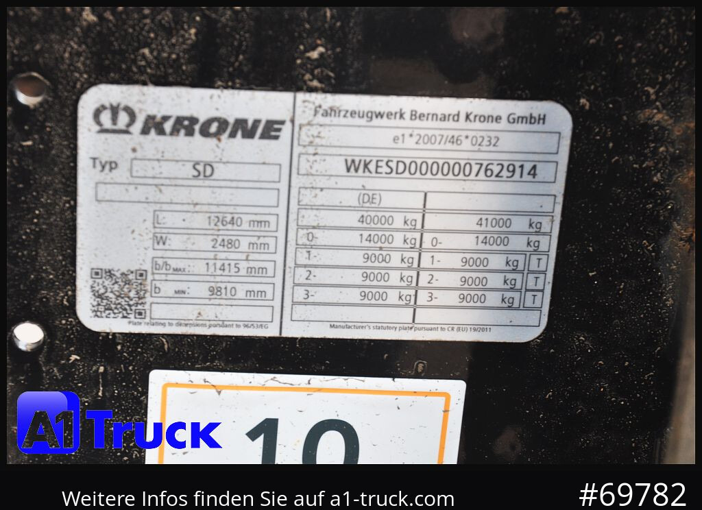 KRONE SDC, Containerchassis, 2x20/30/40 - Konteinerveduk/ Tõstukiga poolhaagis: pilt 4 KRONE SDC, Containerchassis, 2x20/30/40 - Konteinerveduk/ Tõstukiga poolhaagis: pilt 4