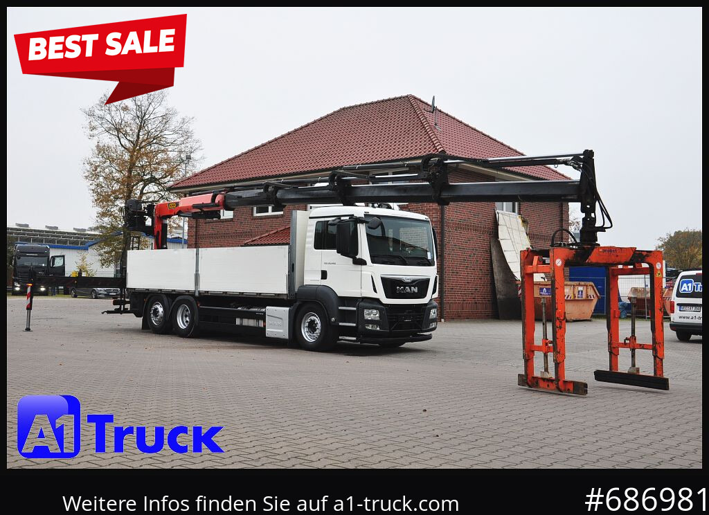 MAN TGS 26.440, Kran PK23.001L, 16m, Lenkachse - Madelveok/ Platvormveok, Kraanaga veoauto: pilt 1 MAN TGS 26.440, Kran PK23.001L, 16m, Lenkachse - Madelveok/ Platvormveok, Kraanaga veoauto: pilt 1