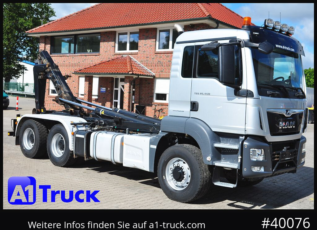MAN TGS 26.460 BL 6X6H, Meiller, Funk - Konkstõstukiga veoauto: pilt 1 MAN TGS 26.460 BL 6X6H, Meiller, Funk - Konkstõstukiga veoauto: pilt 1
