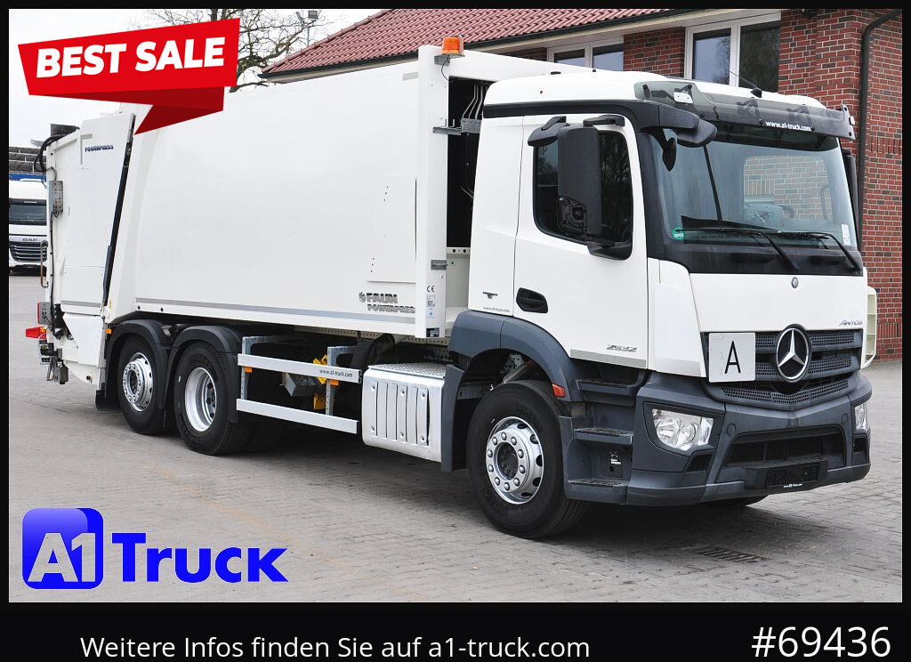 MERCEDES-BENZ Antos 2532 Faun Powerpress II Zöller Detla 2301, - Prügiauto: pilt 1 MERCEDES-BENZ Antos 2532 Faun Powerpress II Zöller Detla 2301, - Prügiauto: pilt 1