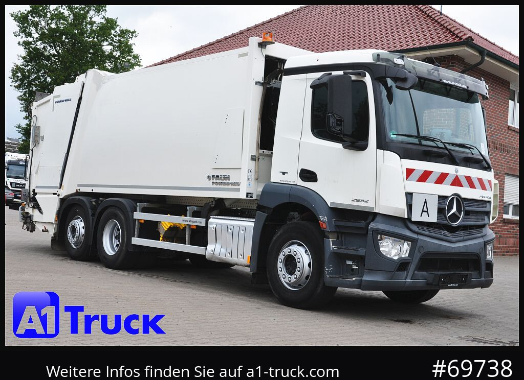 MERCEDES-BENZ Antos 2532 Faun Powerpress II Zöller Detla 2301, - Prügiauto: pilt 1 MERCEDES-BENZ Antos 2532 Faun Powerpress II Zöller Detla 2301, - Prügiauto: pilt 1
