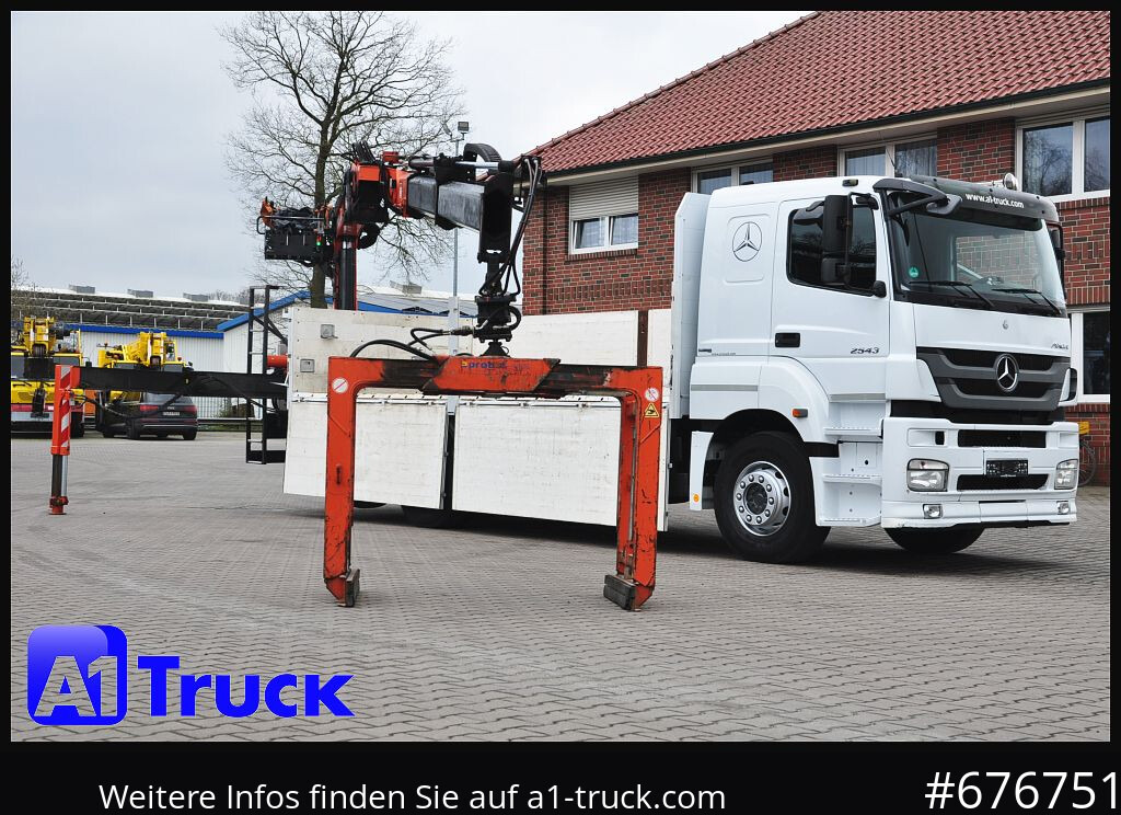MERCEDES-BENZ Axor 2543, Atlas 170.2 Kran, Lift-Lenkachse, - Madelveok/ Platvormveok, Kraanaga veoauto: pilt 1 MERCEDES-BENZ Axor 2543, Atlas 170.2 Kran, Lift-Lenkachse, - Madelveok/ Platvormveok, Kraanaga veoauto: pilt 1
