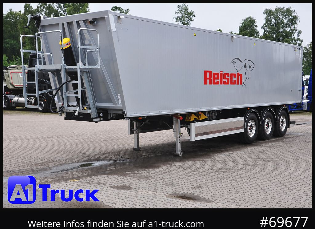 REISCH RHKS, Alu-Kippmulde 57m³, Kombitüren, Alufelgen, Liftachse, - Kallur-poolhaagis: pilt 1 REISCH RHKS, Alu-Kippmulde 57m³, Kombitüren, Alufelgen, Liftachse, - Kallur-poolhaagis: pilt 1