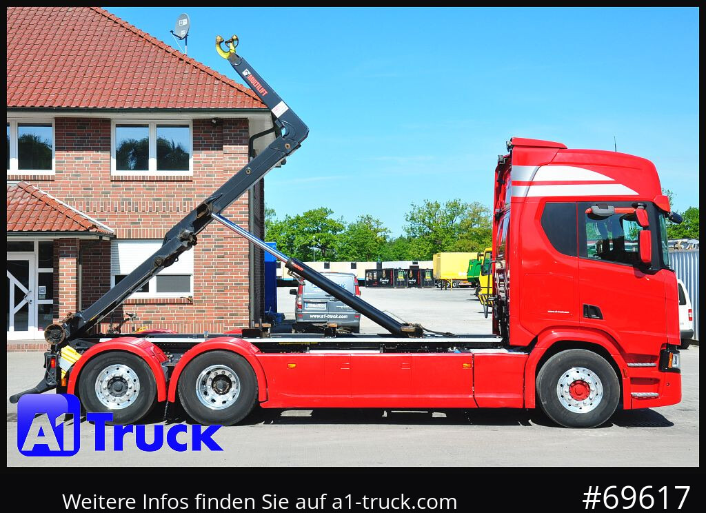 SCANIA R500, Abrollkipper, HIAB, Lift-Lenkachse, - Konkstõstukiga veoauto: pilt 3 SCANIA R500, Abrollkipper, HIAB, Lift-Lenkachse, - Konkstõstukiga veoauto: pilt 3